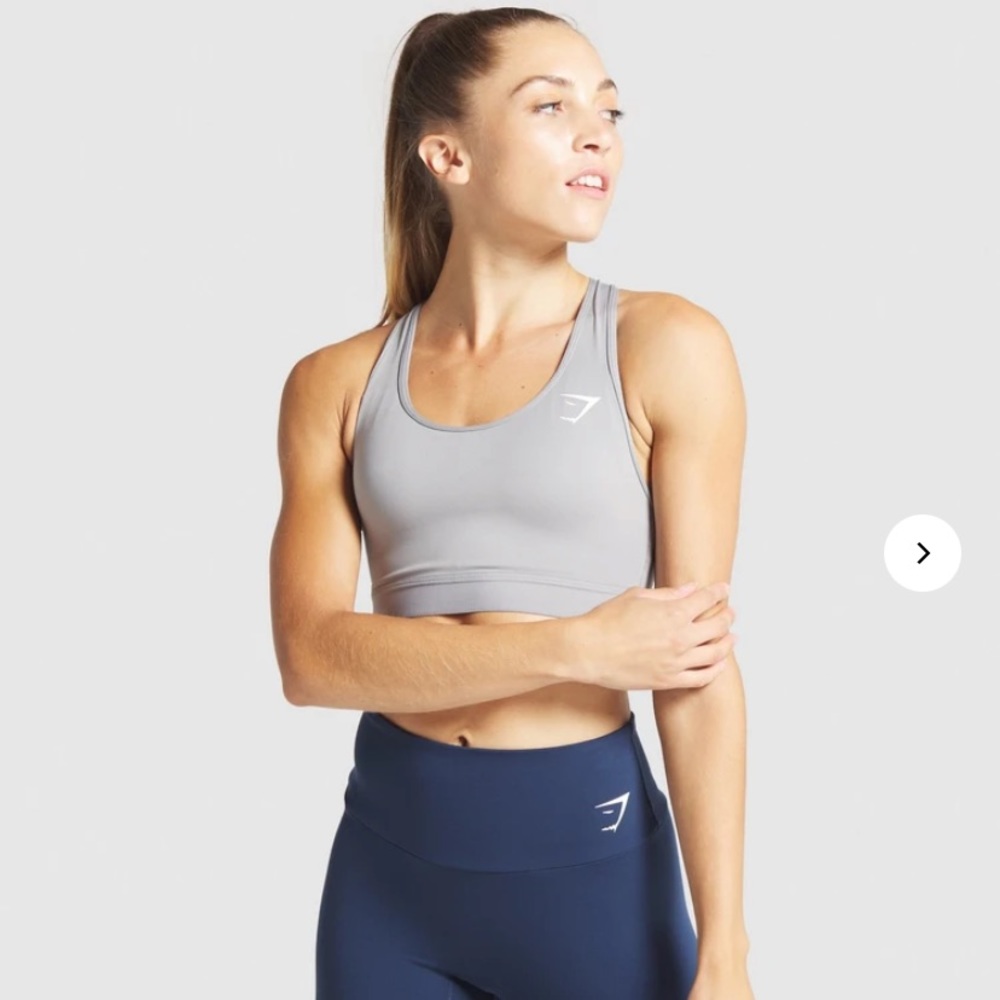 Gymshark Mesh Back Training Sports Bra - Smokey